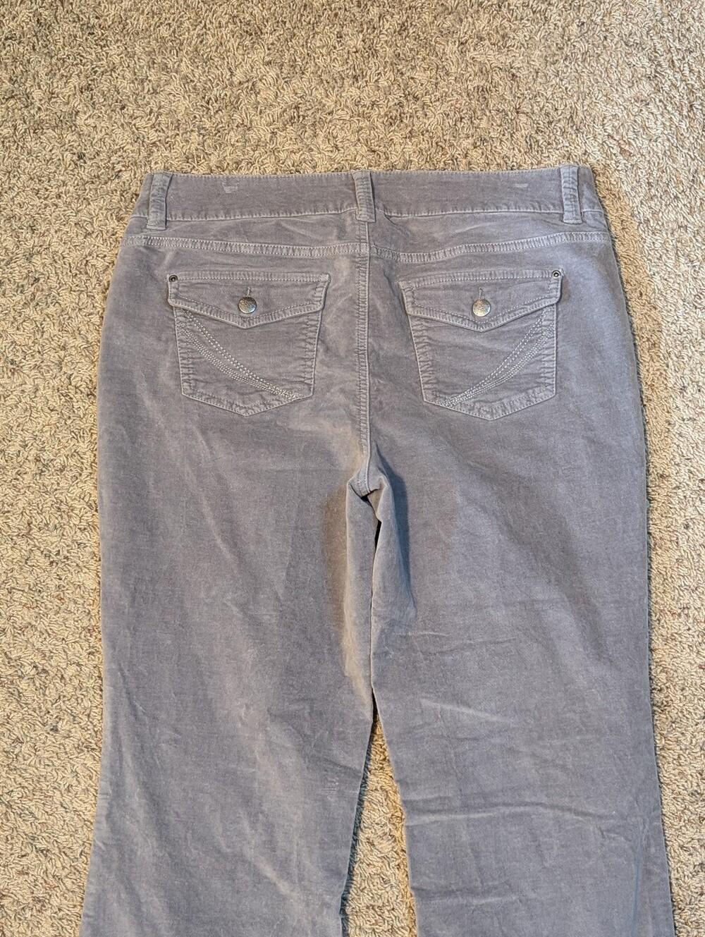 Sonoma Life + Style Women’s Gray Bootcut Softy Velvet Pants Size 14 Reg - Picture 8 of 11